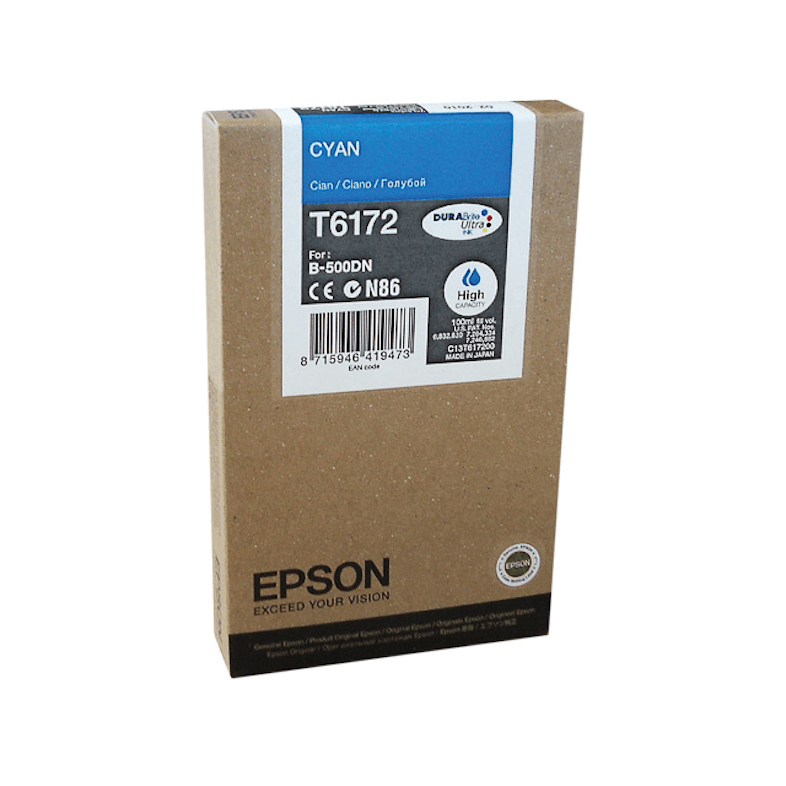 Cartouche D'Encre EPSON T6172 Original Neuf Cyan 4000 Pages 100ml 08/2015  Epson   