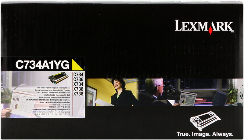 Toner Lexmark C734A1YG Original Neuf Jaune 6000 Pages Pour Lexmark C734,736,X734 Lexmark