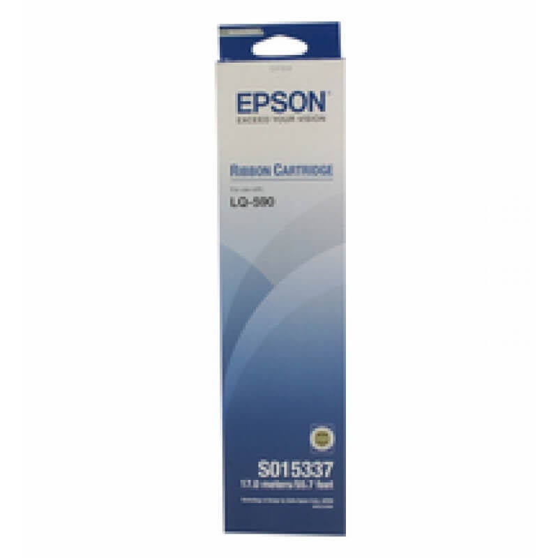 Cartouche Ruban EPSON LQ-590/S015337 Original Neuf Noir 5 Millions de Caractères  Epson   