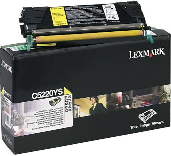 Toner LEXMARK C5220YS / 7373815 Original Neuf Jaune 3000 Pages C522/C524/C530  Lexmark   