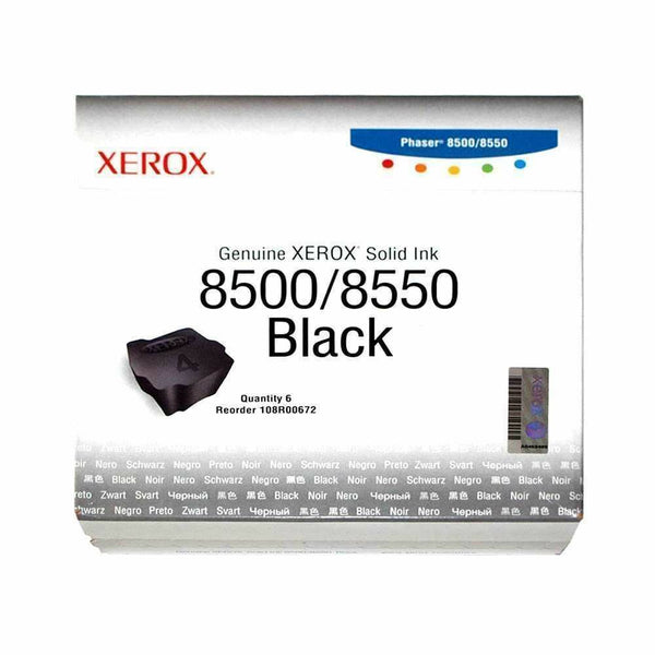 Encre solide Xerox Phaser 8500, 8550  108r00672 Black, 6000 Pages  Xerox   