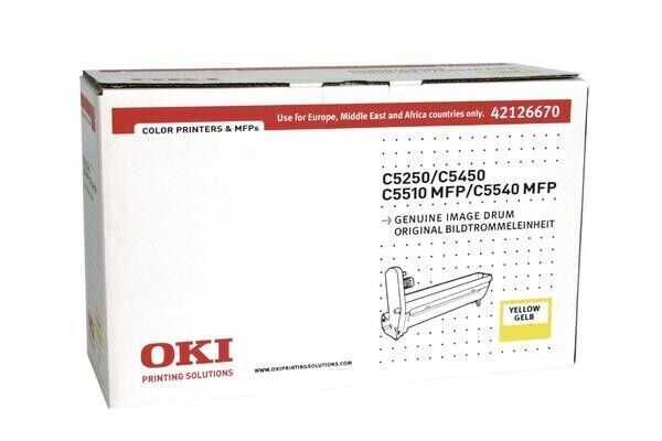 Tambour OKI 42126670 Original Jaune Neuf 17 000 Pages Pour C5250 C5450 C5510 MFP  OKI   