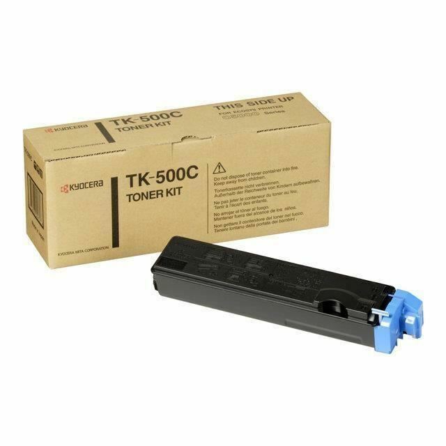 Kyocera TK 500C - Cyan - kit toner - pour FS-C5016, C5016DN, C5016DNH, C5016DTN,  Kyocera   