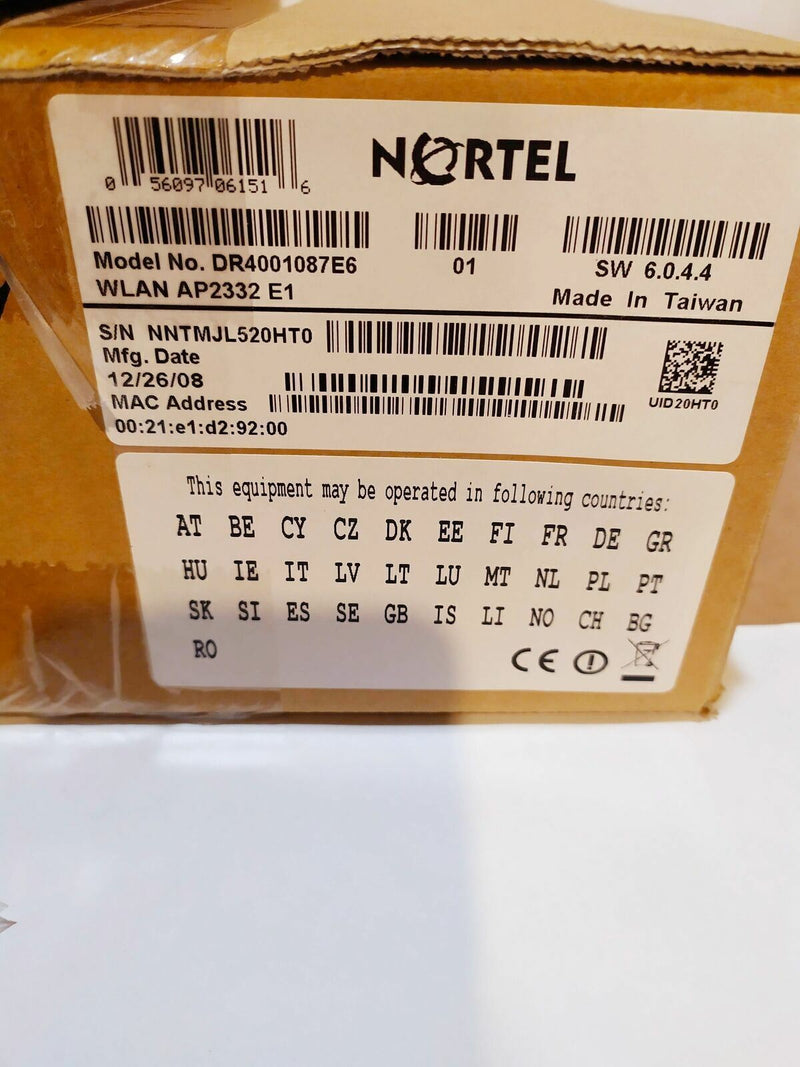 Lot de 3 Nortel DR4001086E6 WLAN AP2332 A1 Point d'accès sans fil  Nortel   