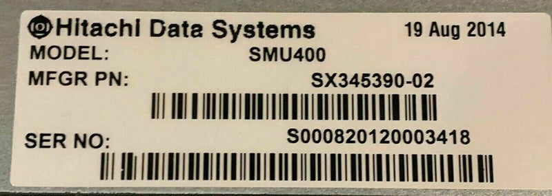 HITACHI HDS System Management Unit, SMU400 SX345390-02  N/A   