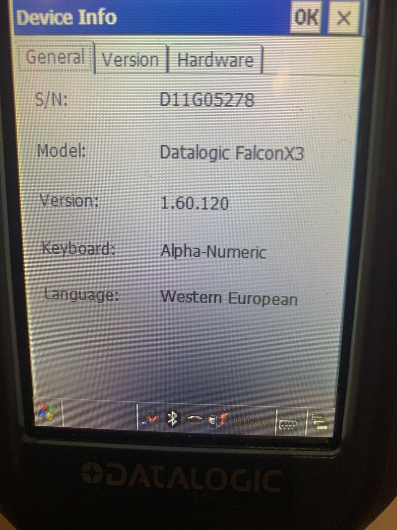 Datalogic FALCON X3 Portatif Ordinateur Mobile 1D BARCODE SCANNER Windows CE 6.0  DATALOGIC   