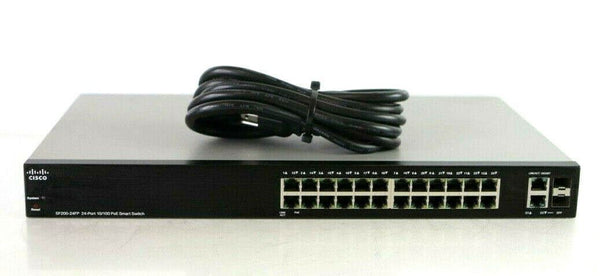 🌐 CISCO SF200-24FP-NA - Switch PoE+ Smart 24 Ports 10/100 🌐  Cisco   