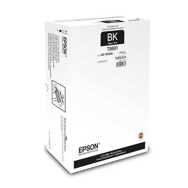 🖨️ Cartouche d'encre EPSON T8691 Original Neuf Carton Ouvert Noir 1520.5ml 🖨️ Epson