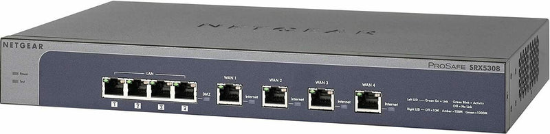 Pare-feu NETGEAR ProSafe SRX5308 Quad WAN VPN avec SSL et IPSec VPN NETGEAR