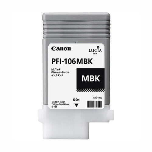 🖨️ CARTOUCHE CANON PFI-106MBK NOIR MAT 130ML AUTHENTIQUE NEUVE 🖨️ Canon