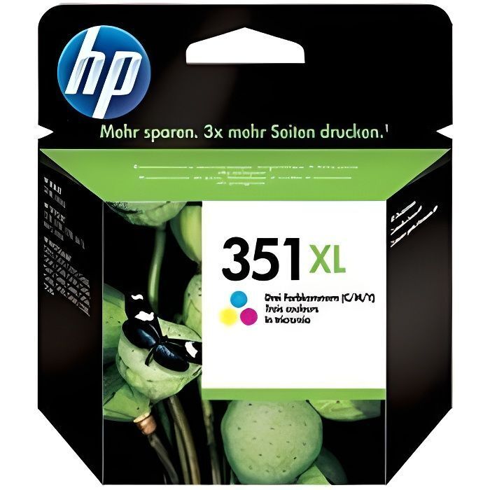 🌟 Cartouche d'Encre HP 351XL CB338EE 301 Cyan Jaune Magenta 12/2017🖋️ HP