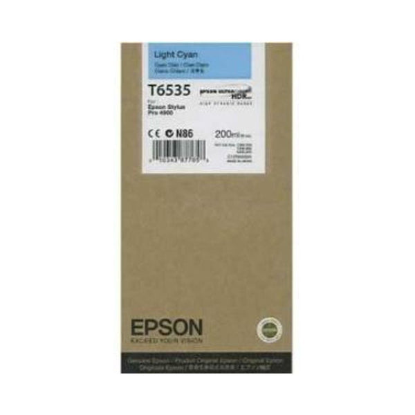🌈 Cartouche EPSON Ultrachrome T6535 C13T653500 Cyan Clair Original 02/2024🎨 Epson