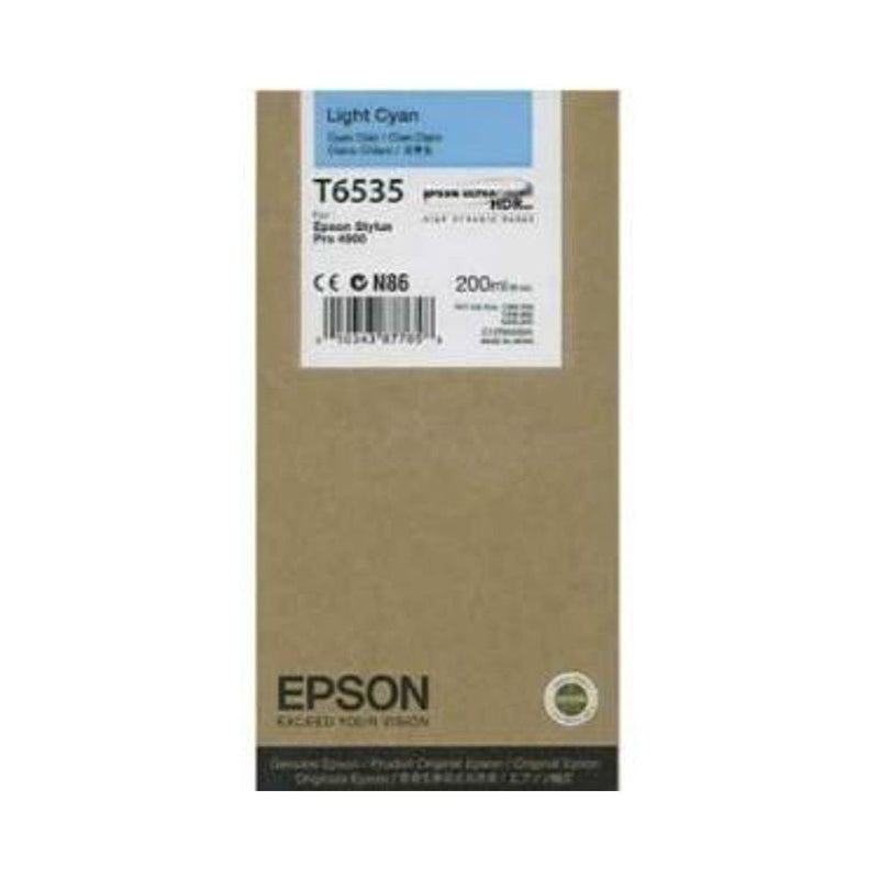 🌈 Cartouche EPSON Ultrachrome T6535 C13T653500 Cyan Clair Original 02/2024🎨 Epson