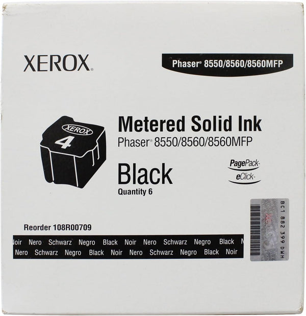 🖨️ Encre Solide Xerox 108R00709 Noire Metered - Pack 6 Bâtonnets 15000 Pages ⚫ IT And Office