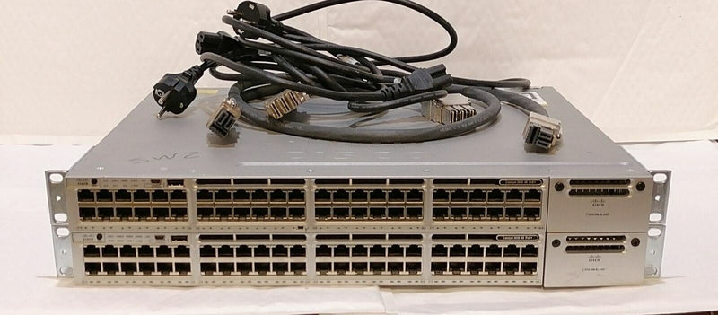 Cisco Catalyst WS-C3850-48F-L 48 v07 Port PoE+ Psu 1100W Informatique, réseaux:Réseau d'entreprise, serveurs:Commutateurs, concentrateurs:Commutateurs réseau CISCO   