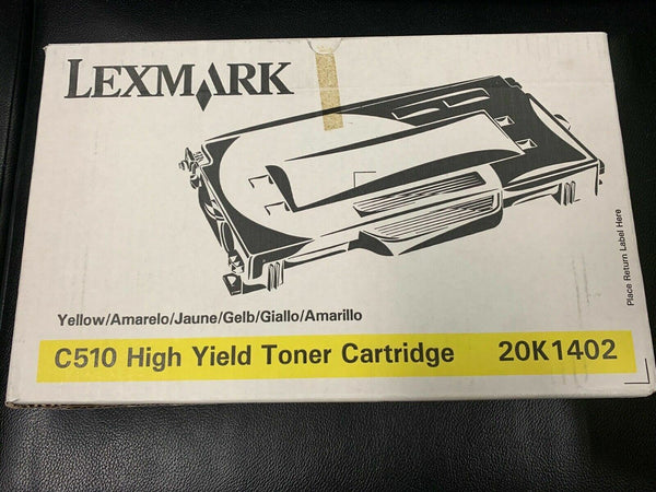 Lexmark C510 Couleur Jaune Cartouche de toner laser 20K1402 Informatique, réseaux:Imprimantes, scanners, access.:Encre, toner, papier:Cartouches de toner LEXMARK   