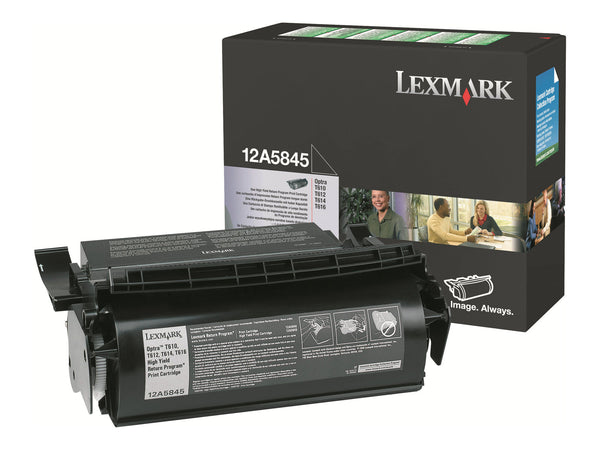 Toner Lexmark 12A5845 12A7320 Original Neuf Noir 25 000 Pages Optra T610 T612  Lexmark   